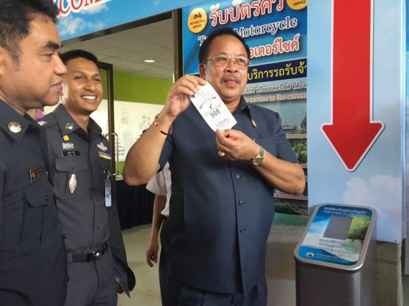 Phuket public transport service centre kicks off