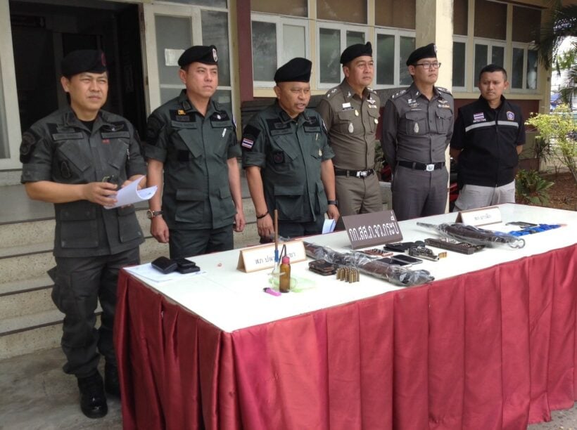 Drugs and weapon crackdown in Krabi