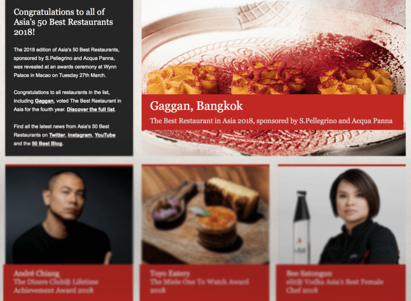 Asia’s 50 Best Restaurants list – “Biased, commercialised and a big publicity stunt.”