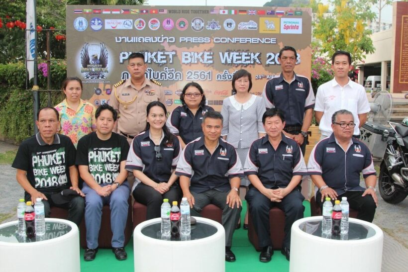 การท่องเที่ยวแห่งประเทศไทย(ททท.) สำนักงานภูเก็ต ร่วมกับสมาคมภูเก็ตไบค์วีค จัดงาน ภูเก็ตไบค์วีค ครั้งที่ 24 ระหว่างวันที่ 11-14 เมษายน 2561 ณ สวนโลมา แอนด์ ฮาร์เบอร์ หาดป่าตอง และระหว่างวันที่ 20-21 เมษายน 2561 ณ โบ๊ทลากูน คาดว่าจะมีกลุ่มผู้รักการขับขี่จักรยานยนต์ขนาดใหญ่ ทั้งชาวไทยและชาวต่างประเทศจากอาเซียน และจากทั่วโลกเข้าร่วมงานประมาณ 10,000 คัน | The Thaiger