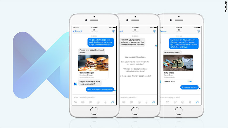 M comes to your Facebook Messenger