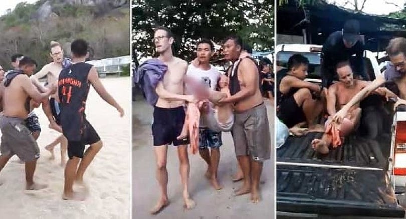 Shark bite or sharp rocks? Hua Hin swimmer dragged from water with injuries