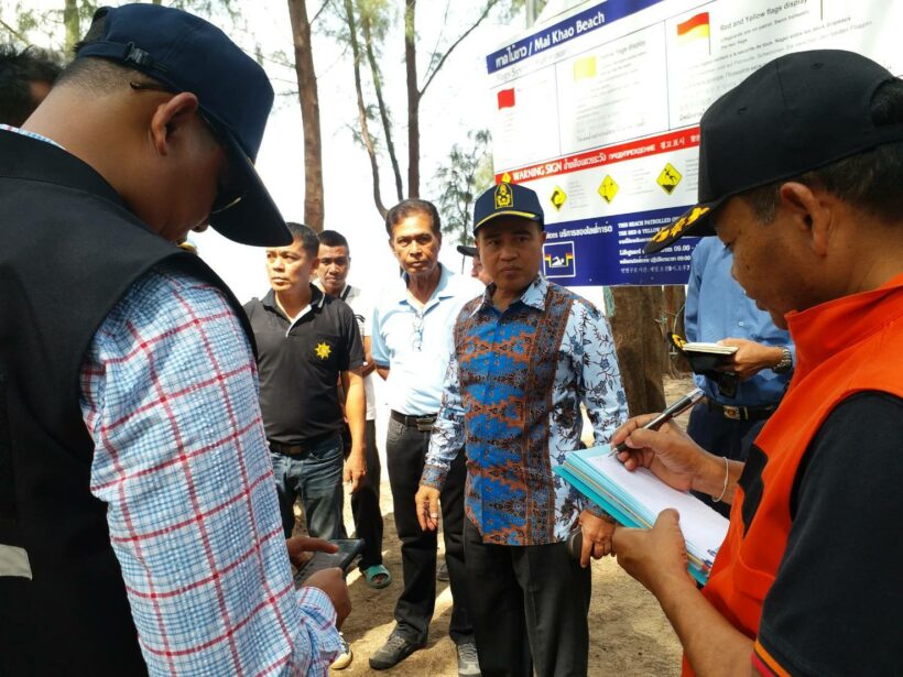 Phuket's Governor inspects lifeguards at the northern beaches | Thaiger