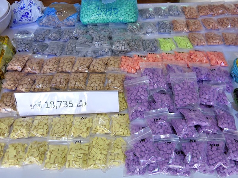 Four arrested with 414,000 methamphetamine pills, ‘ice’, ecstasy tablets and ketamine