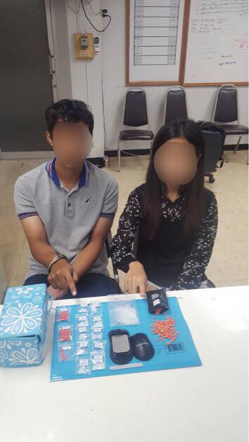 Two arrested with meth pills and ‘ice’ at Phuket Town hotel