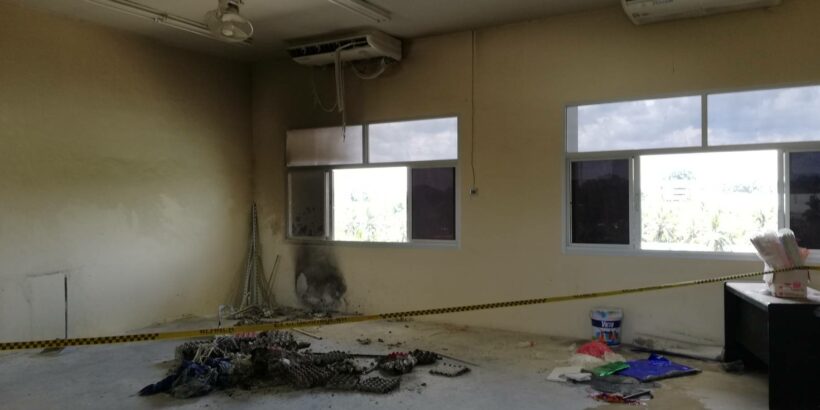 Fire in an unused classroom in Krabi