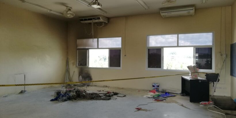 ระทึก!รับเปิดเทอม ไฟไหม้ห้องเรียนโรงเรียน อบจ.กระบี่ ครู นักเรียน ช่วยกันดับได้ทัน | The Thaiger