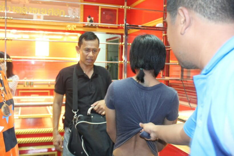 Phuket Town Gold shop thief arrested within five hours