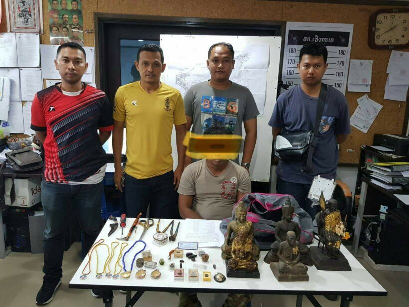 Amulet thief arrested in Cherng Talay