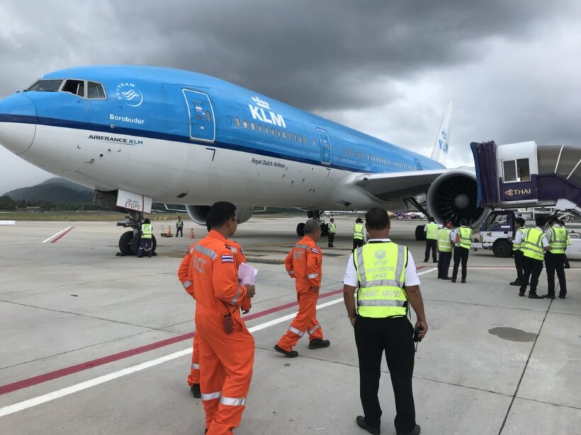 KLM jet continues flight after precautionary landing in Phuket