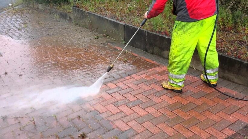 Pavement cleaner on sale pressure washer