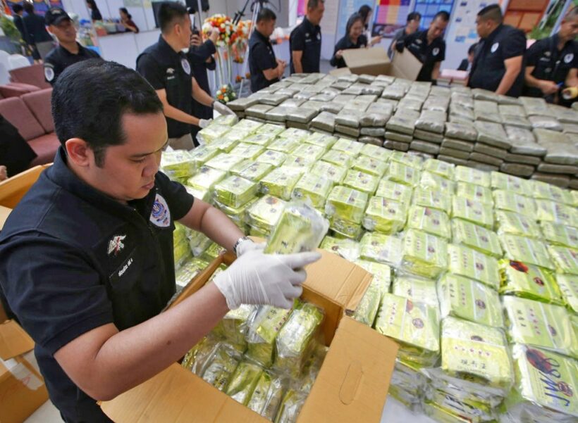 Bangkok: 13 billion baht of drugs – up in smoke