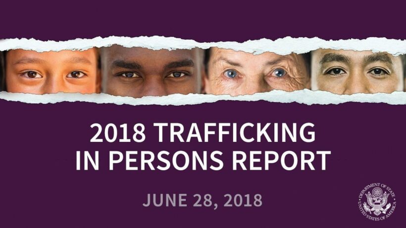 Thailand upgraded in Trafficking in Persons report