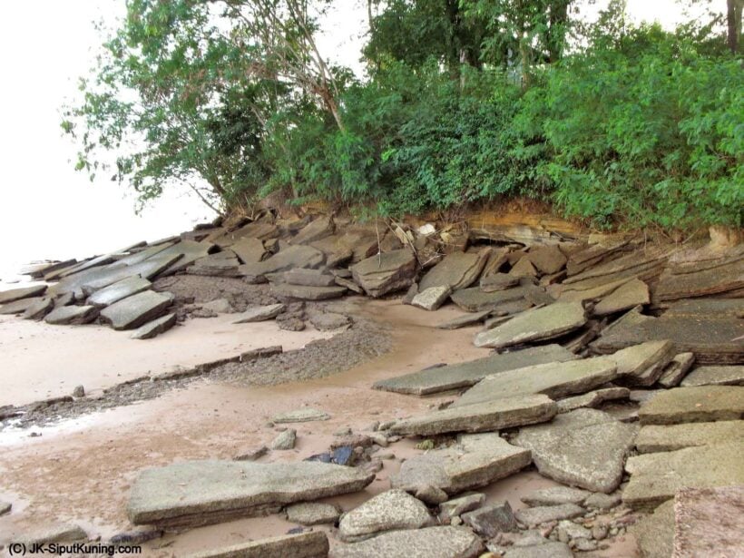 Krabi: Erosion threatens fossils on Andaman coast