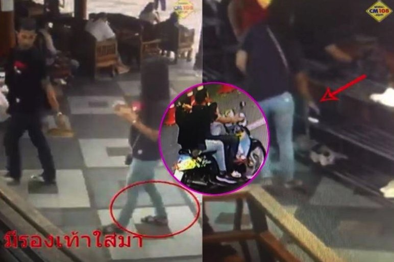 Chiang Mai: Thai shoe thiefs caught red-handed at Wat Doi Suthep