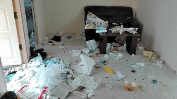 Chinese couple trash Phuket apartment