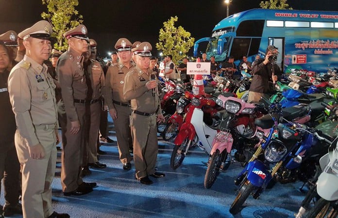 Pattaya: Crackdown on street racers nets 203 arrests