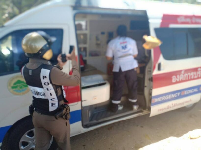 A man was fished out of the Surin Beach surf today – whilst on-duty lifesavers watched