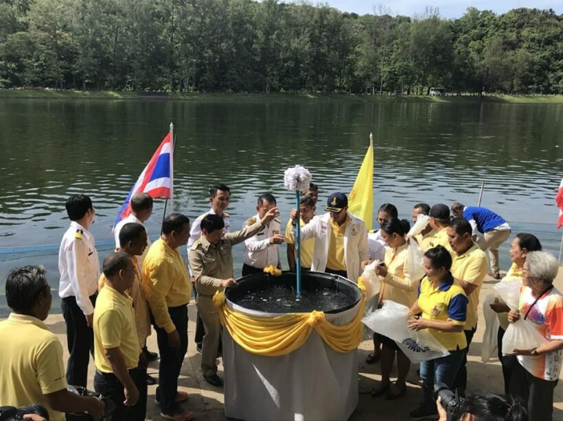 One million sea shrimp released to mark HM The King’s birthday