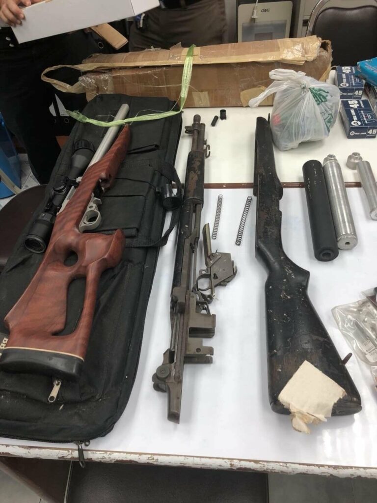 Firearms, ammunition and incendiary devices seized in Phuket | News by Thaiger