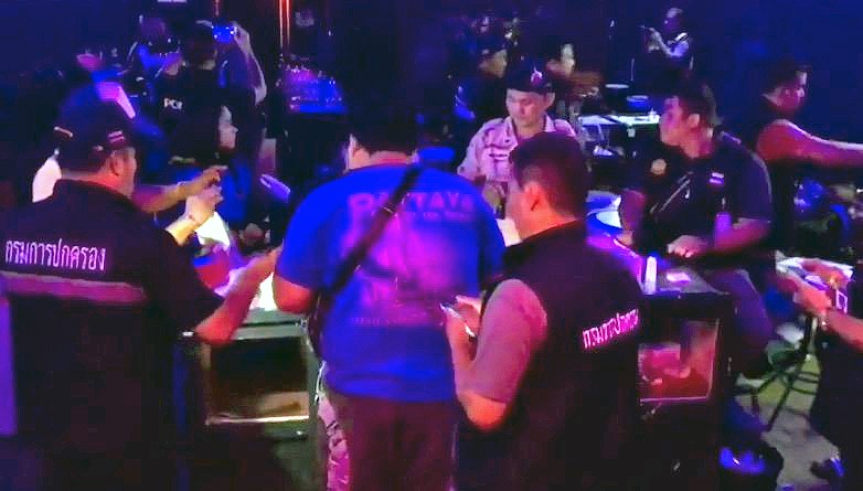 36 suspected drug users nabbed in Pattaya club raid