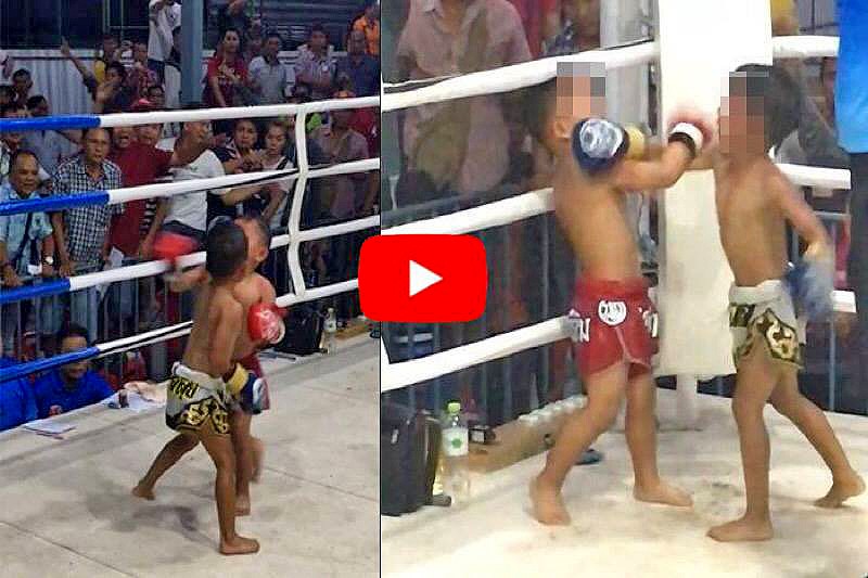 A Muay Thai, kick boxer waiting for his fight, Phuket , Thailand