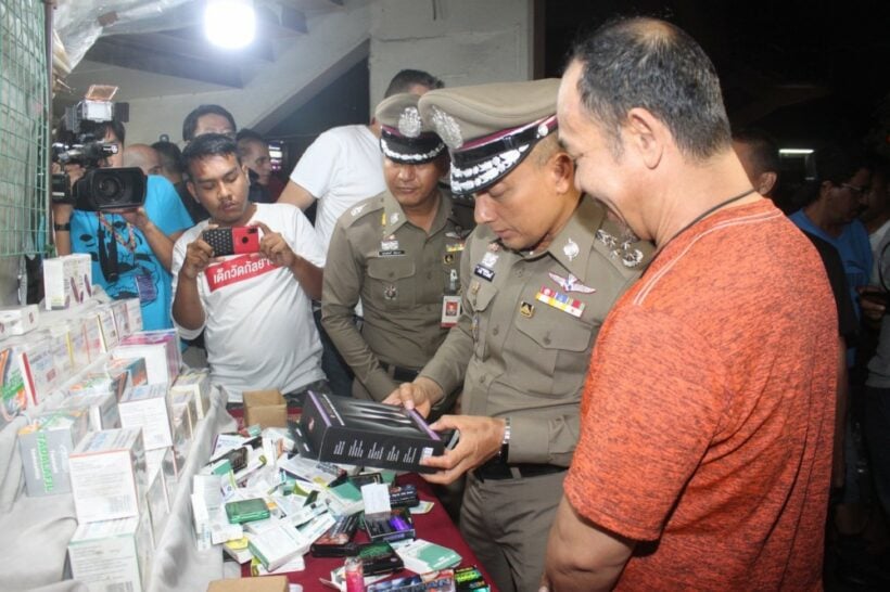 Police find 15 stalls selling illegal ‘libido booster’ drug in Khlong Toey Nua