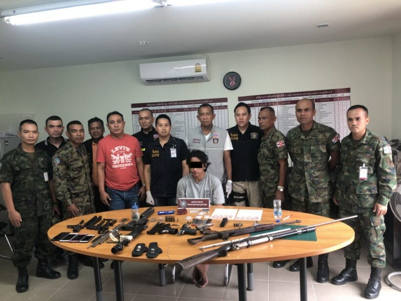 Phuket garage owner arrested with drugs and firearms