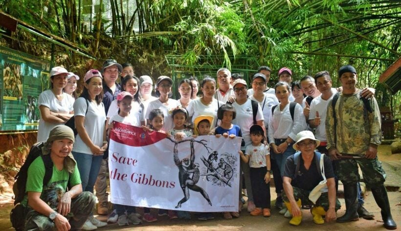 Mövenpick Resort & Spa Karon Beach adopts a gibbon from Phuket’s Rehabilitation Centre