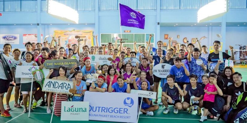 Hotel badminton teams raise funds for Phuket school