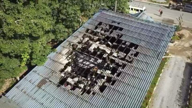 Arson attack on Yala electricity building and vehicles