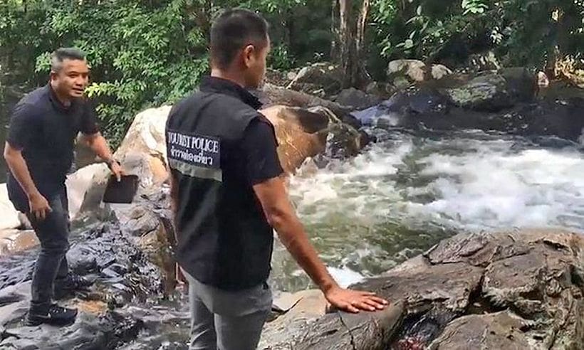 Suspect questioned in alleged waterfall murder in Hat Yai