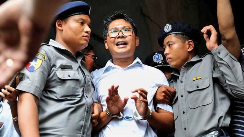 Reuters reporters jailed for seven years in Myanmar