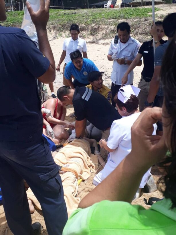 Chinese tourist in coma after being rescued from surf at Mai Khao Beach