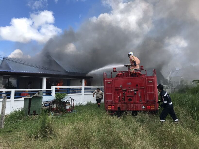 Foreigner sets fire to his house then tries to jump off cliff