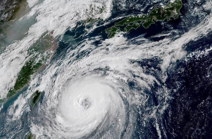 Typhoon Trami cuts across Japan