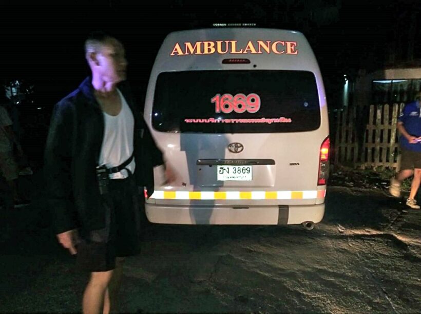 Police in Phayao chase an ambulance loaded with illicit drugs