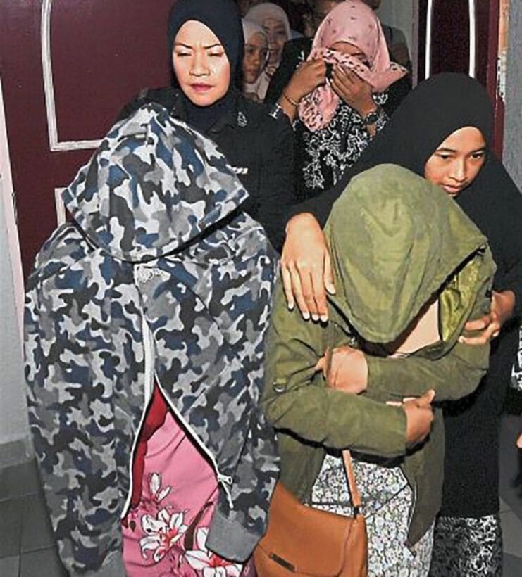 Kuala Terengganu Syariah High Court carries out caning punishment of two woman