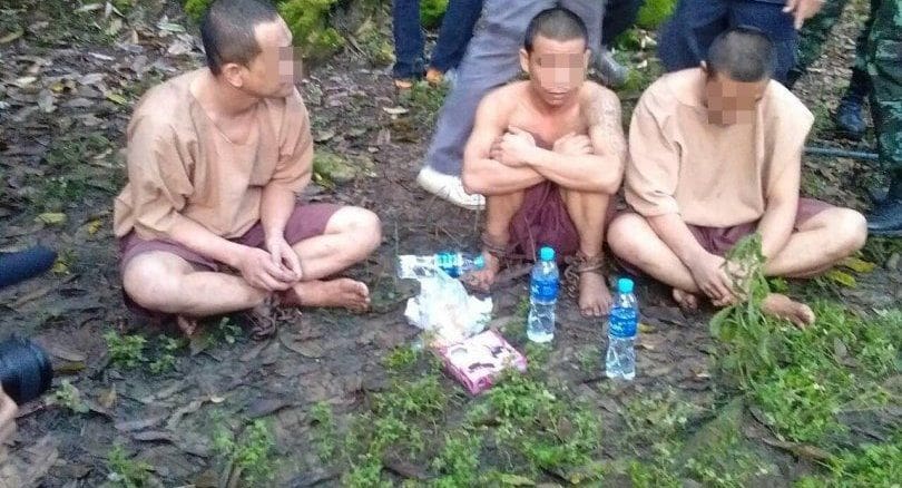 Escaped prisoner trio recaptured in Chumphon