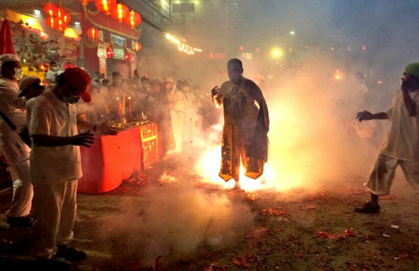 Final night of Vegetarian Festival in Phuket – Photo montage