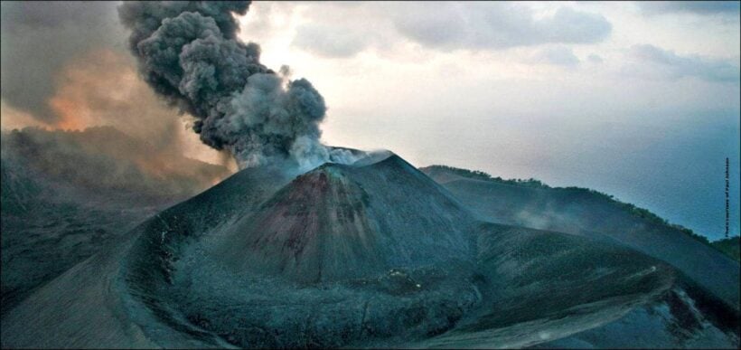 Andaman’s Barren Island Volcano erupting