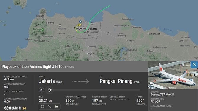 Missing Lion Air 737 – UPDATE