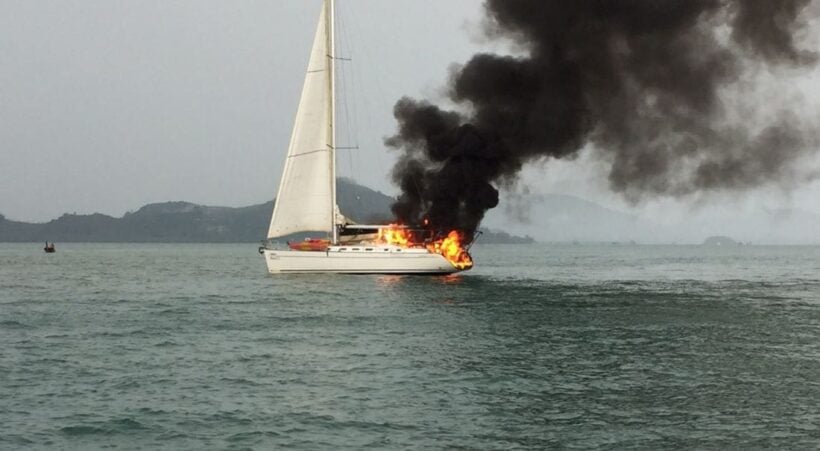 Nine British passengers escape luxury yacht fire