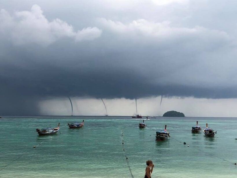 Multiple waterspouts observed off Koh Lipe – VIDEO