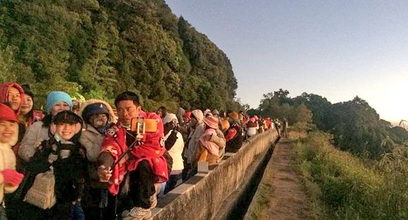 Frosty reception on Doi Inthanon this morning