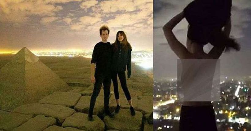 Nude Couple Pictured On Top Of Egyptian Pyramid Sparks Investigation Thaiger 5230