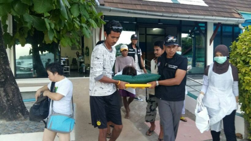 นทท.จีนกระโดดลงทะเลกระบี่ ขณะเรือถอยจอดถูกใบพัดเรือฟันขาเหวอะ | The Thaiger