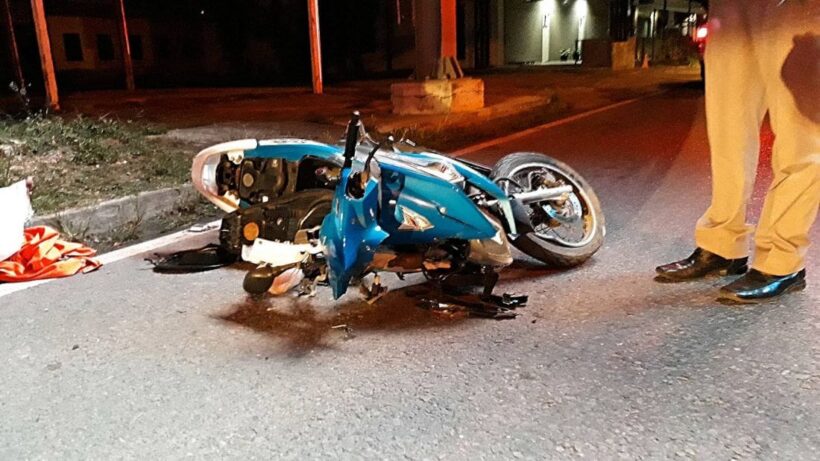 Motorcyclist dies after collision with power pole in Koh Kaew