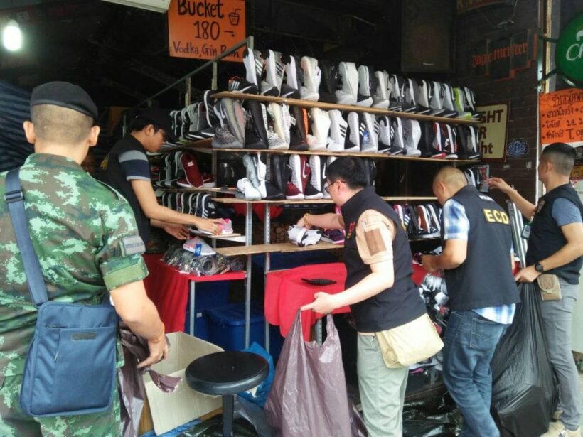 Fake goods seized in Patong and Central Festival