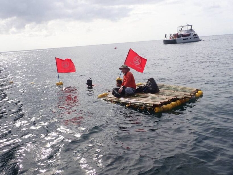 New red flags set up at Maya Bay to prevent tourist swimmers